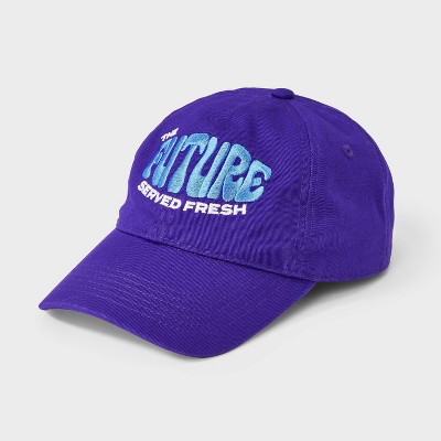 Adult Poppi Future of Soda Baseball Graphic Cap - Purple: Cotton, Back Snap, Midweight, Flat Seams