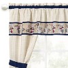 Kate Aurora Bon Appetite French Chef 5 Piece Rod Pocket Cafe Kitchen Curtain Tier & Swag Set - 36 in. Long - 3 of 4
