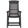 vidaXL Garden Reclining Chair Set of 2 Anthracite Polypropylene (PP) - 4 of 4