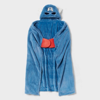 Marvel Captain America Kids' Hooded Blanket - The Marvel Collection by Pillowfort™