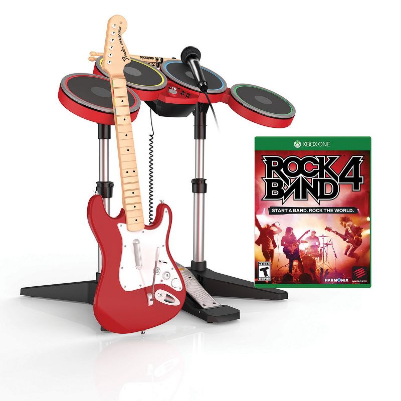 Rock Band 4 Exclusive [RED] Band In-A-Box Bundle Xbox One, 2 of 6