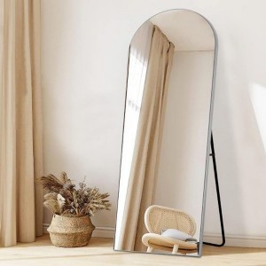 Gold 65x22 inch Metal Arch Stand Full Length Mirror - 1 of 4