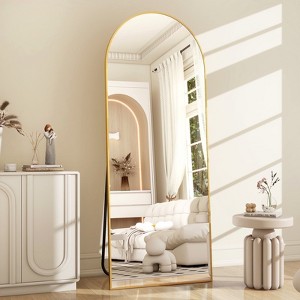 BEAUTYPEAK Full Length Mirror Floor Mirror Arched 21.1"x64" Standing Full Body Floor Mirror - 1 of 4