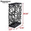 BirdRock Home Umbrella Holder Stand with Removable Water Tray - Circle Design - Black - 2 of 4