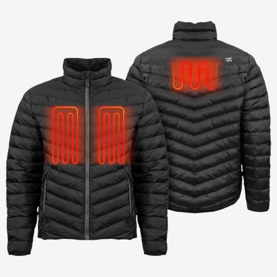 MOBILE WARMING Mens Backcountry Xtera Heated Puffer Jacket Large Black — фото 2