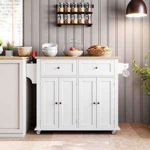 Kitchen Island Car with Storage - 1 of 4
