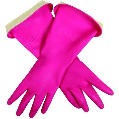 Casabella Latex Cleaning Gloves S Pink 1 Pair : Target