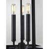 Progress Lighting Gibbes Street 3-Light Outdoor Hanging Lantern, Antique Bronze, Etched White Pillar Shade - 2 of 4