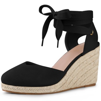 Perphy Women's Platform Lace Up Wedge Sandals