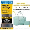 MaseiKar Foldable Travel Duffel Bag Tote Carry on Luggage Bag Sports Gym Bag Water Resistant Weekender Overnight Bags for Women and Men ,Green - 2 of 4