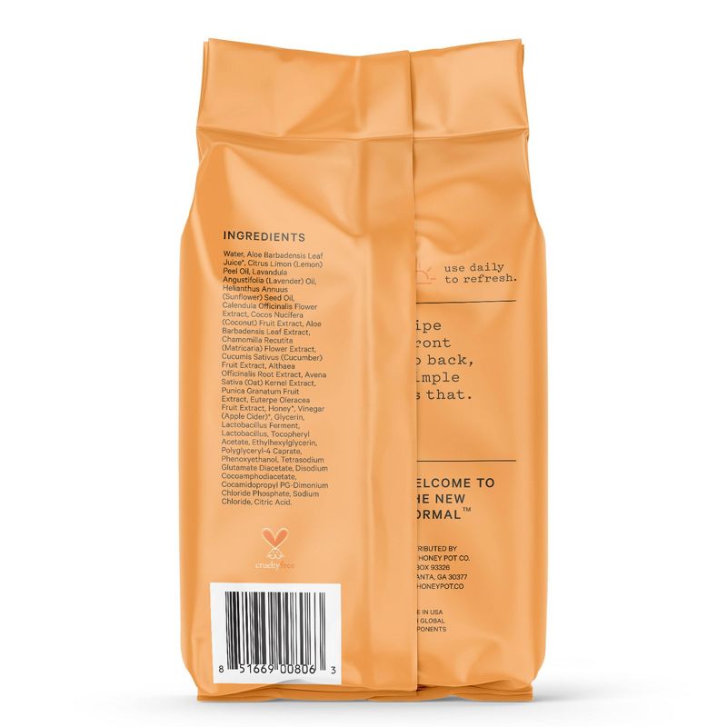 The Honey Pot Company, Normal Feminine Cleansing Wipes, Intimate Parts, Body or Face, 3 of 14