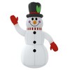 vidaXL Inflatable Snowman Multicolour Oxford fabric with PU coating - 4 of 4