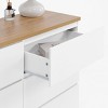 VANIRROR 6-Drawer Storage Cabinet, Wooden Dresser and Clothes Organizer with Large Storage Space for Bedroom, Hallway, or Living Room - 4 of 4