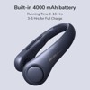 JISULIFE Portable Neck Fan, Hands Free Bladeless Fan 4000 mAh - 3 of 4