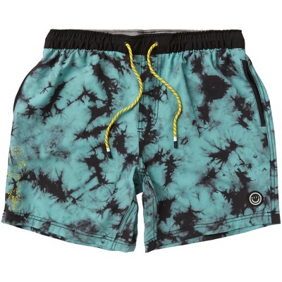 Men's NEFF La Bodega Hot Lap Green Hot Tub Swim Trunks