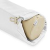 Saloniture 30" x 6" Flannel Pillow Case Cover for Massage Table Bolsters with Drawstring Closure - 2 of 4