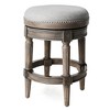 Maven Lane Pullman Backless Swivel Fabric Counter Height Bar Stool - 2 of 4