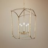Generation Lighting Thayer 19 1/4" Gold Open Cage Lantern Chandelier - 2 of 3