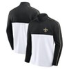 NFL New Orleans Saints Men's Lightweight 1/4th Zipped Hooded Sweatshirt - 3 of 3