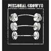 Gym Culture Personal Growth Crew Neck Long Sleeve Adult Tee - image 2 of 2