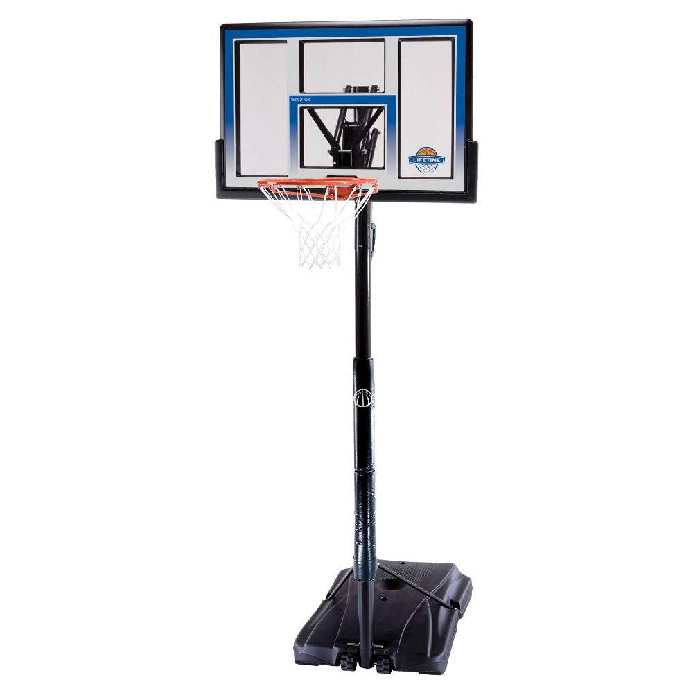 Lifetime 48" Shatterproof Portable One Hand Height Adjustable Basketball System, 51550