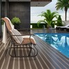 Tangkula 2-Person Outdoor Glider Chair Patio Rocking Lounge Chair w/ Breathable Fabric - 3 of 4