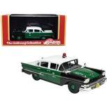 1958 Ford Custom 300 Green and White NYPD Limited Edition to 250 pieces Worldwide 1/43 Model Car by Goldvarg Collection