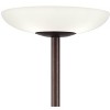 Possini Euro Design Meridian Light Blaster Modern Torchiere Floor Lamp with Riser 72" Tall Oil Rubbed Bronze LED Frosted Glass Shade for Living Room - 2 of 4