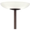 Possini Euro Design Meridian Light Blaster Modern Torchiere Floor Lamp with Riser 72" Tall Oil Rubbed Bronze LED Frosted Glass Shade for Living Room - image 2 of 4