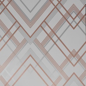 Ritz Grey and Rose Gold Wallpaper - 1 of 4