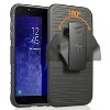 Nakedcellphone Combo for Samsung Galaxy J7 2018 (Star/Refine/Aero) - Ring Grip/Stand Case and Belt Clip Holster - Black - 3 of 4
