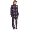 Ashford & Brooks Women's Minky Micro Fleece Button Up Pajama Set - 3 of 4