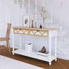 Bella Depot 48" Console Table with 2 Drawers and 1 Bottom Shelf for Entryway Hallway - 2 of 4