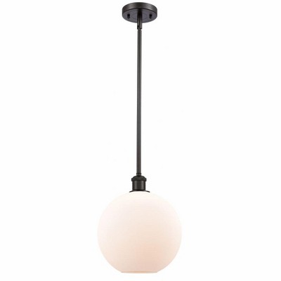 Athens - 1 Light Stem Hung Mini Pendant In Industrial Style-13 Inches Tall and 10 Inches Wide