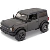 2021 Ford Bronco Badlands Gray Metallic with Black Top "Special Edition" 1/24 Diecast Model Car by Maisto - 2 of 4