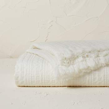 Waffle Weave Bed Throw White - Opalhouse™ designed with Jungalow™