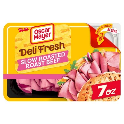 Oscar Mayer Deli Fresh Slow Roasted Roast Beef Sliced Lunch Meat - 7oz