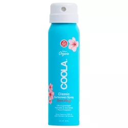 Coola Classic Body Organic Travel Size Sunscreen Spray - Guava Mango - SPF 50 - 2.0 fl oz