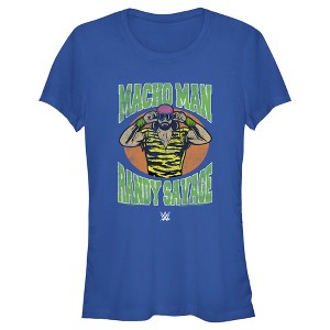 Juniors Womens WWE Macho Man Randy Savage Distressed T-Shirt - 1 of 4