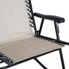 PAGED Outdoor Rocking Chair Set Foldable Beach Chairs with Steel Frame for Porch, Beach, Picnics, Balcony - 4 of 4