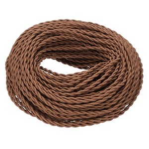 Unique Bargains Vintage 2-Conductor 18 AWG Twisted Cloth Covered Wire - 1 of 4