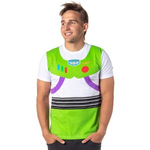 Seven Times Six Disney Pixar Toy Story Shirt Men's I Am Buzz Lightyear Costume Adult T-Shirt White - 1 of 4