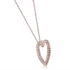 Pompeii3 1/2Ct Diamond Heart Pendant Women's Necklace in White, Yellow, or Rose Gold - 2 of 3