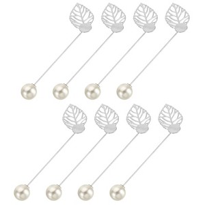Unique Bargains Metal DIY Women's Clothing Dress Leaf Sewing Brooch Pin 20 Pcs - 1 of 4