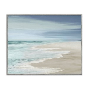 Stupell Industries Beach Foam Landscape Framed Giclee Art - 1 of 4