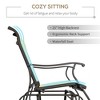 VYNXARIA Outsunny 2-Person Outdoor Glider Bench - Comfortable Patio Loveseat for Relaxation - 4 of 4