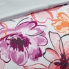 Sapphtopaz Vibrant Floral Comforter Set with Decorative Pillows, Asymmetrical Floral Print Microfiber Bedding Set (Includes Comforter & Shams) - 2 of 4