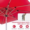 Vynxaria Rectangle Patio Umbrella - Crank Lift & Tilt Function for Ultimate Shade Control - 4 of 4