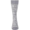 Memoi Men's Snowflake Luxuriously Soft Cashmere Blend Crew Socks - 2 of 4