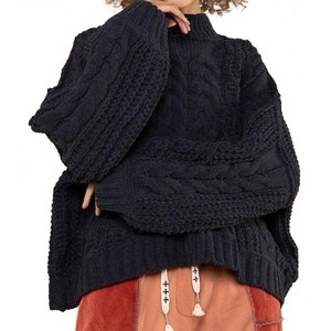 Women's Chelsey Mock Neck Chenille Sweater - POL - 1 of 3